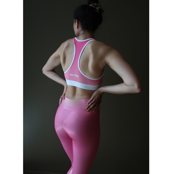 Yoga Bitch Shine High Gloss Foil Leggings NWT - Picture 9 of 12